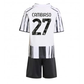 Juventus Andrea Cambiaso #27 Hjemme skjorte til barn 2025-26 Kortermet (+ korte bukser)